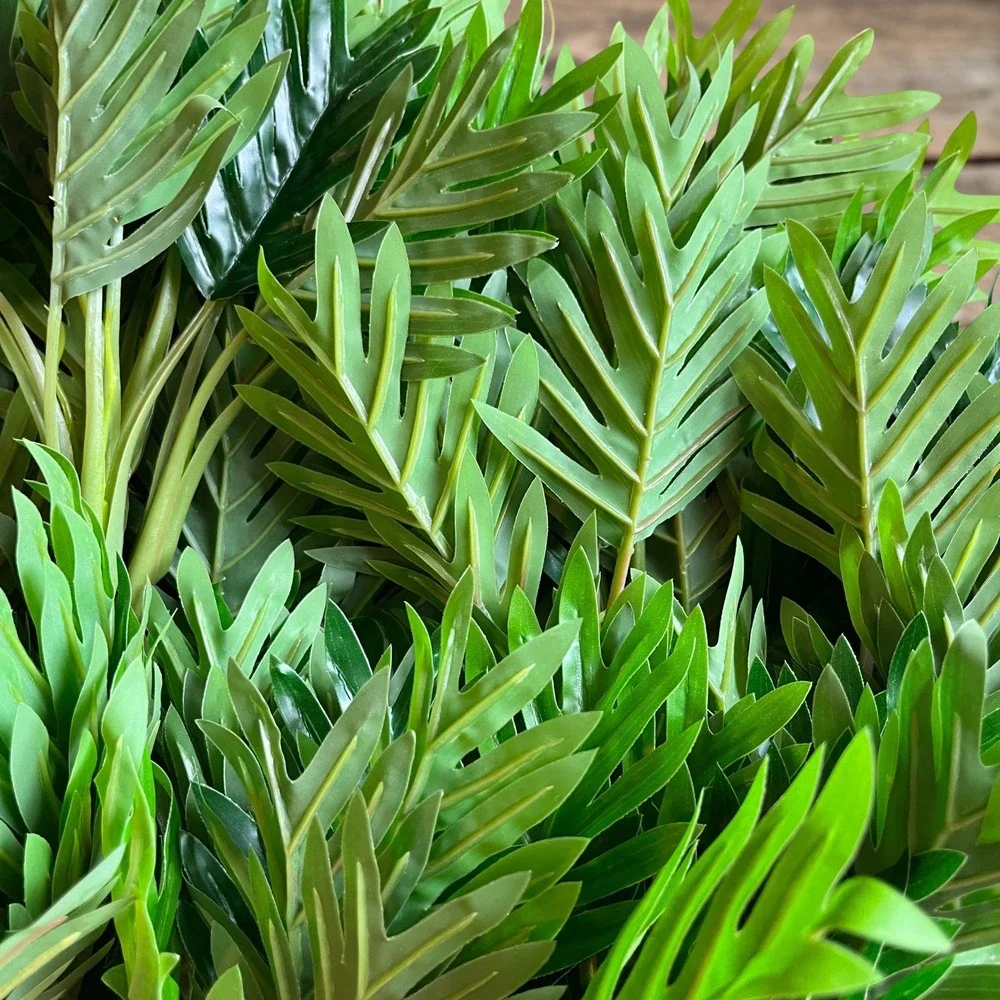 Artificial Tropical Foliage Fern Greenery Indoor Plants 20 Bundles 12
